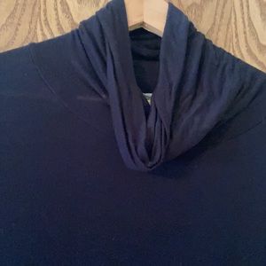 Black Cowl Neck ruffled tunic dress xl